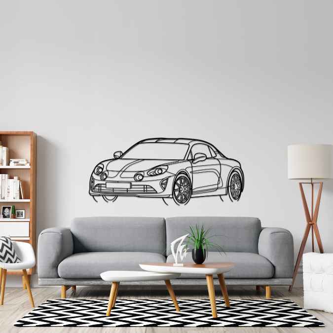 A110 Angle Silhouette Metal Wall Art