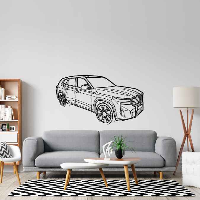 XM 2023 Angle Silhouette Metal Wall Art