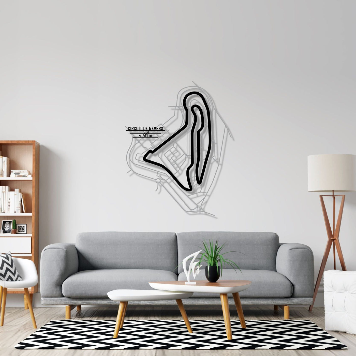 Circuit de Nevers Metal Wall Art