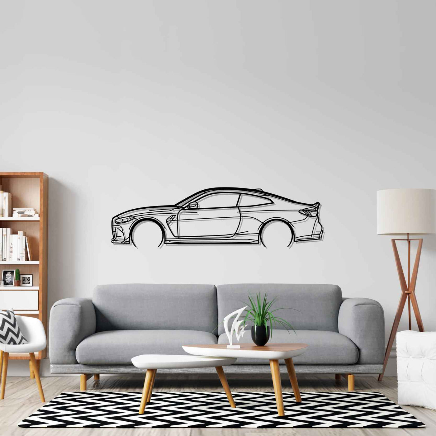 M4 CSL G82 Detailed Silhouette Metal Wall Art