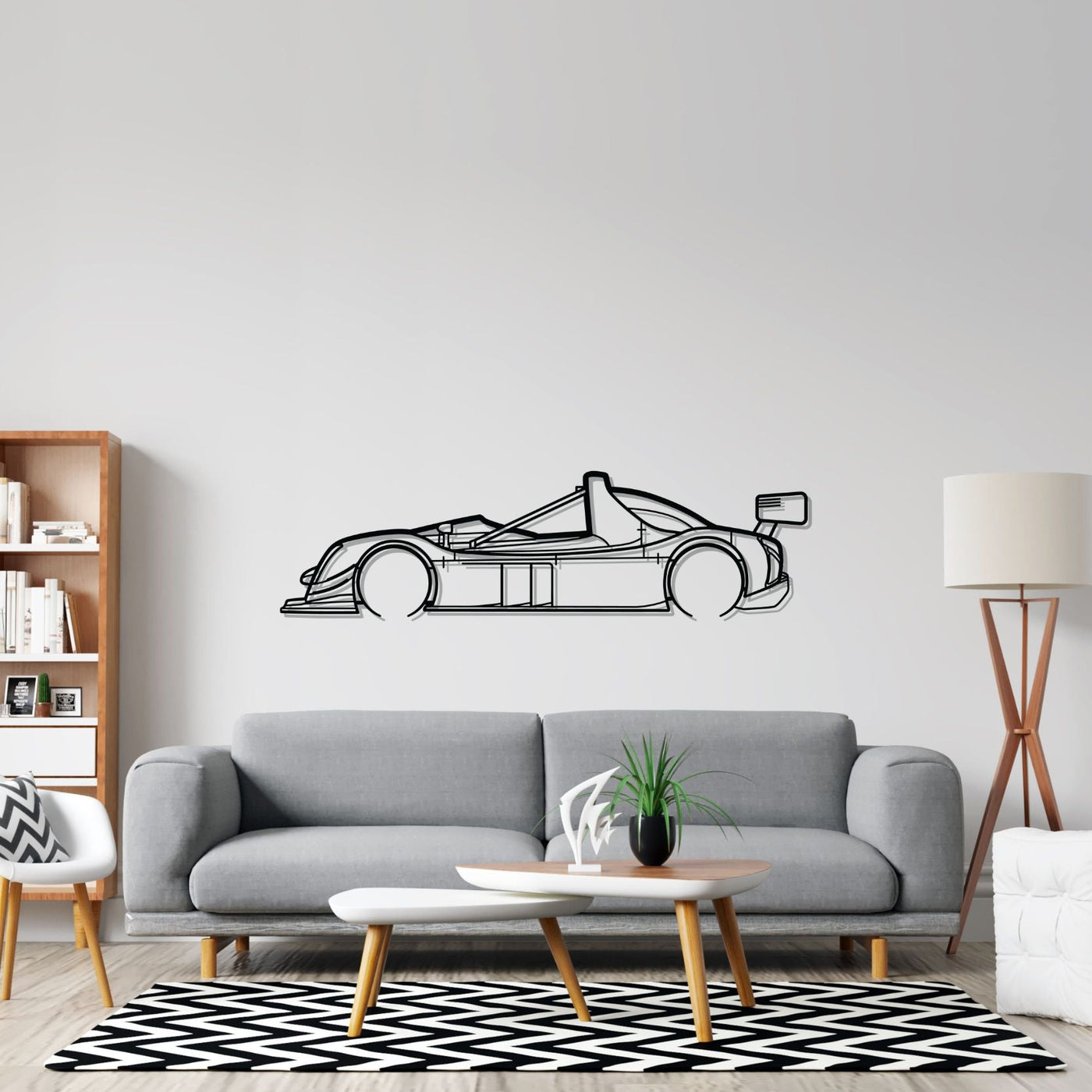 SR8 Detailed Silhouette Metal Wall Art