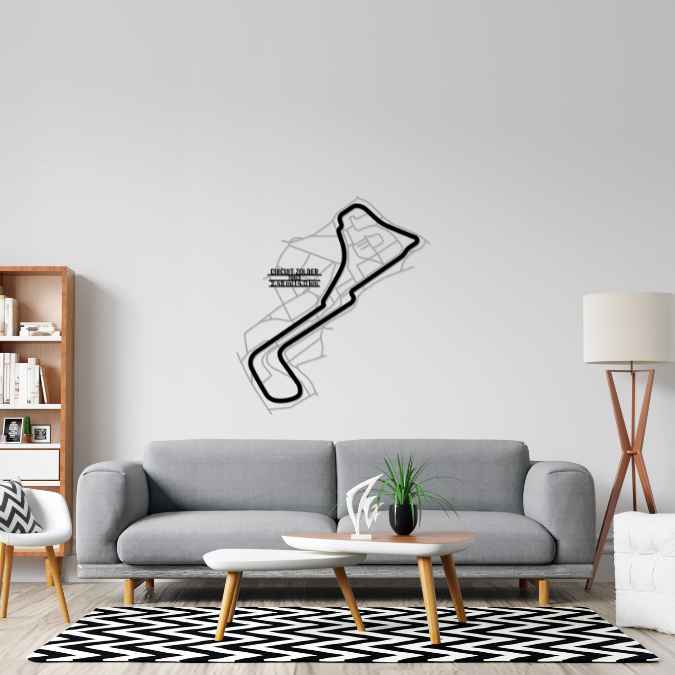 Circuit Zolder Metal Wall Art