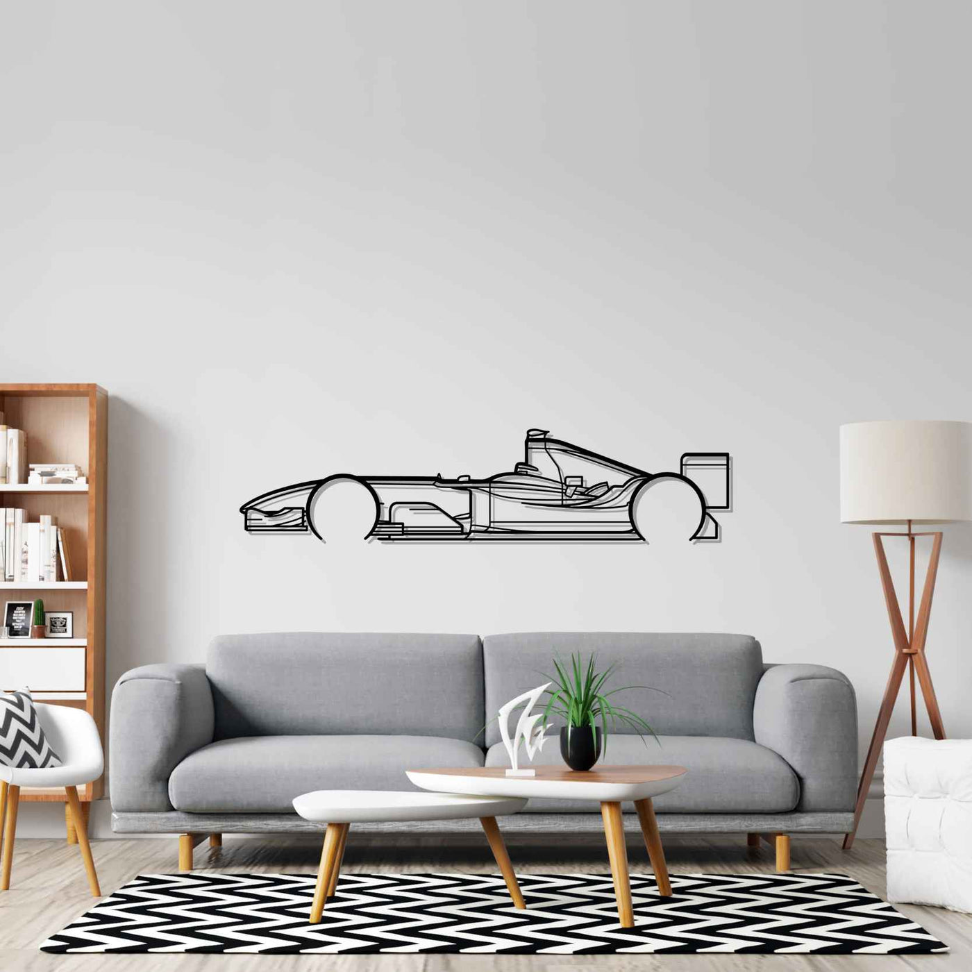 F1 2004 Classic Silhouette Metal Wall Art