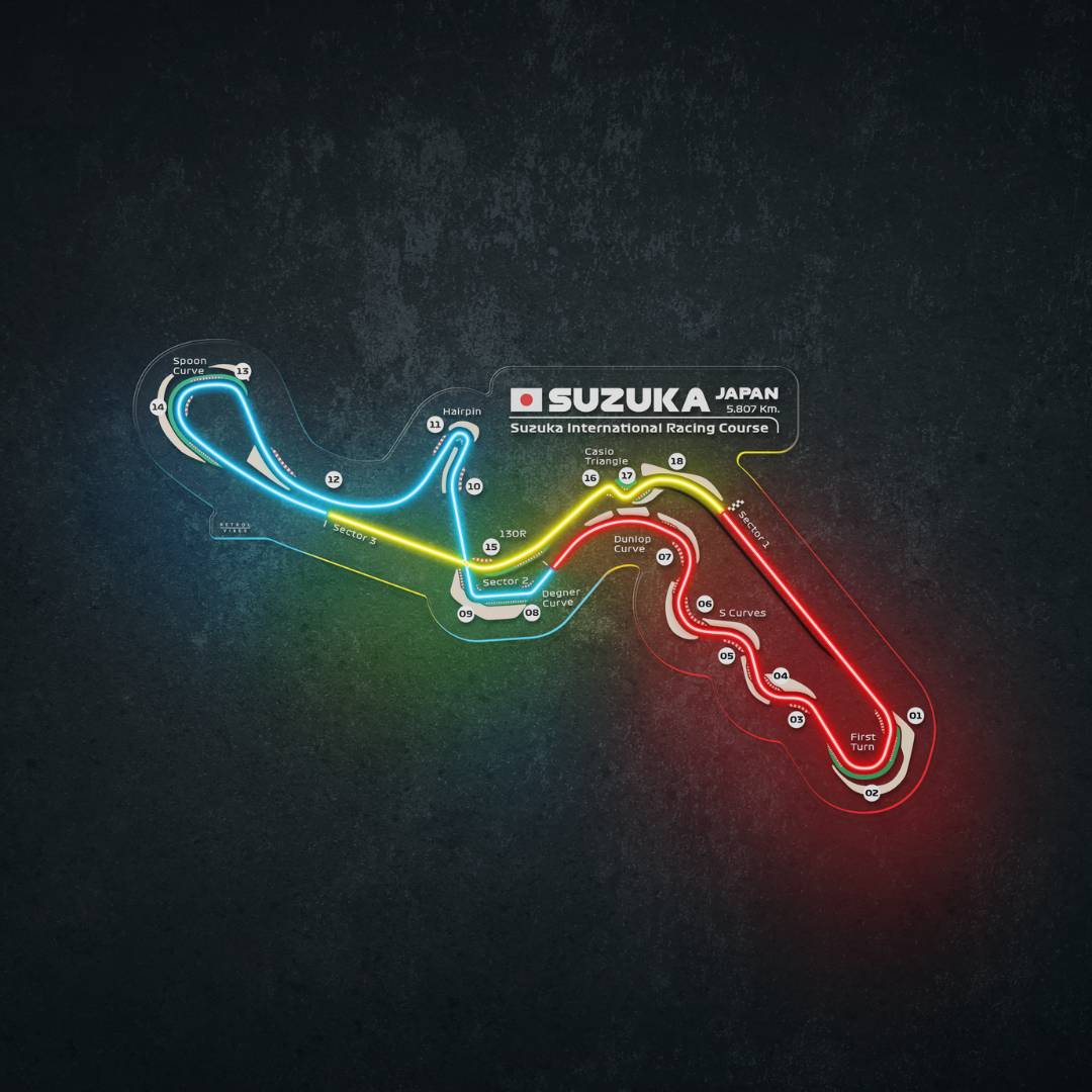 Suzuka International Racing Course Neon Race Track