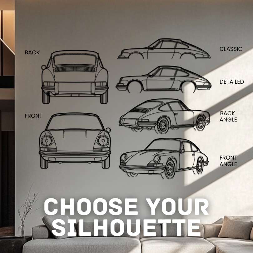 P Generation 1 Silhouette Metal Wall Art