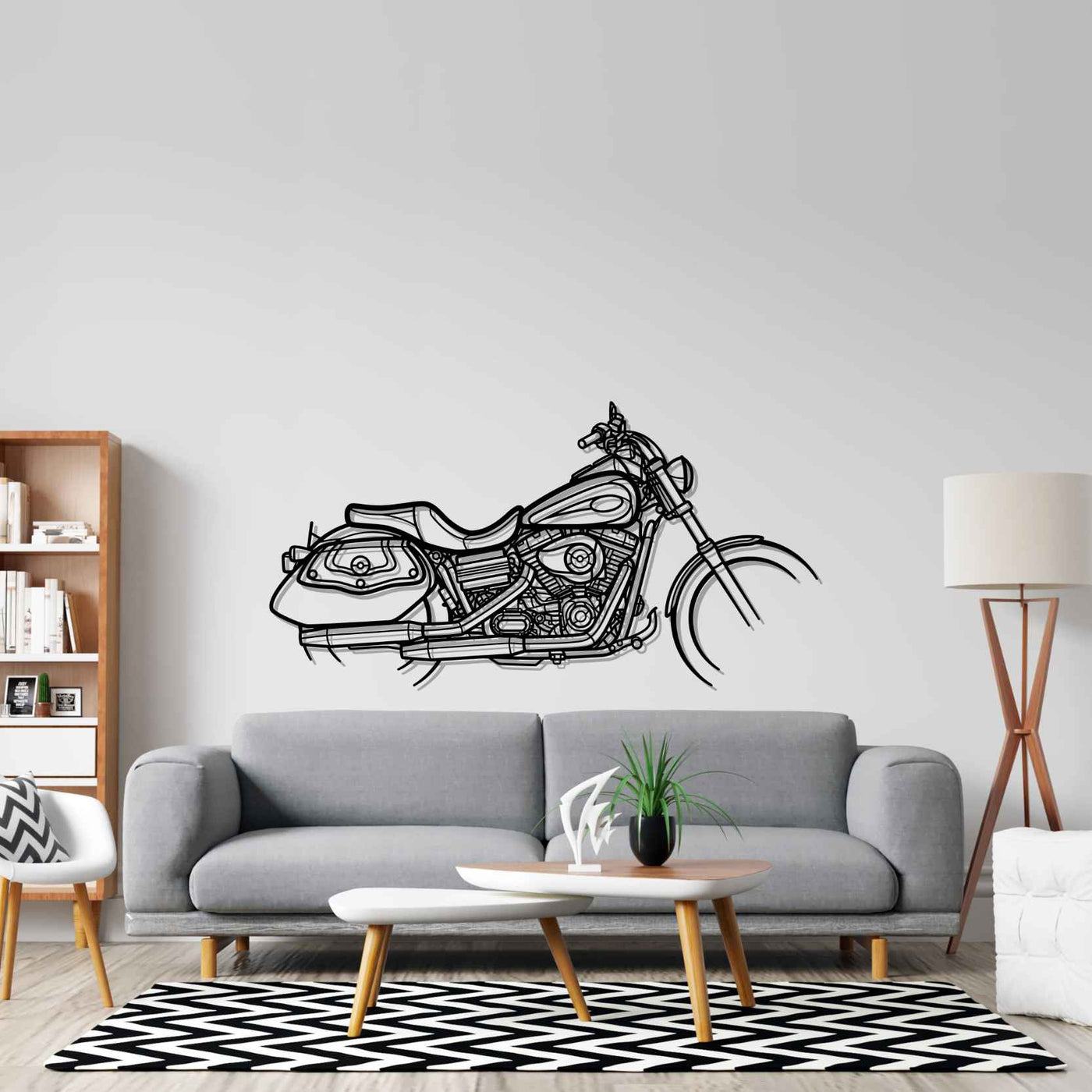 Dyna Low Rider 2008 Silhouette Metal Wall Art