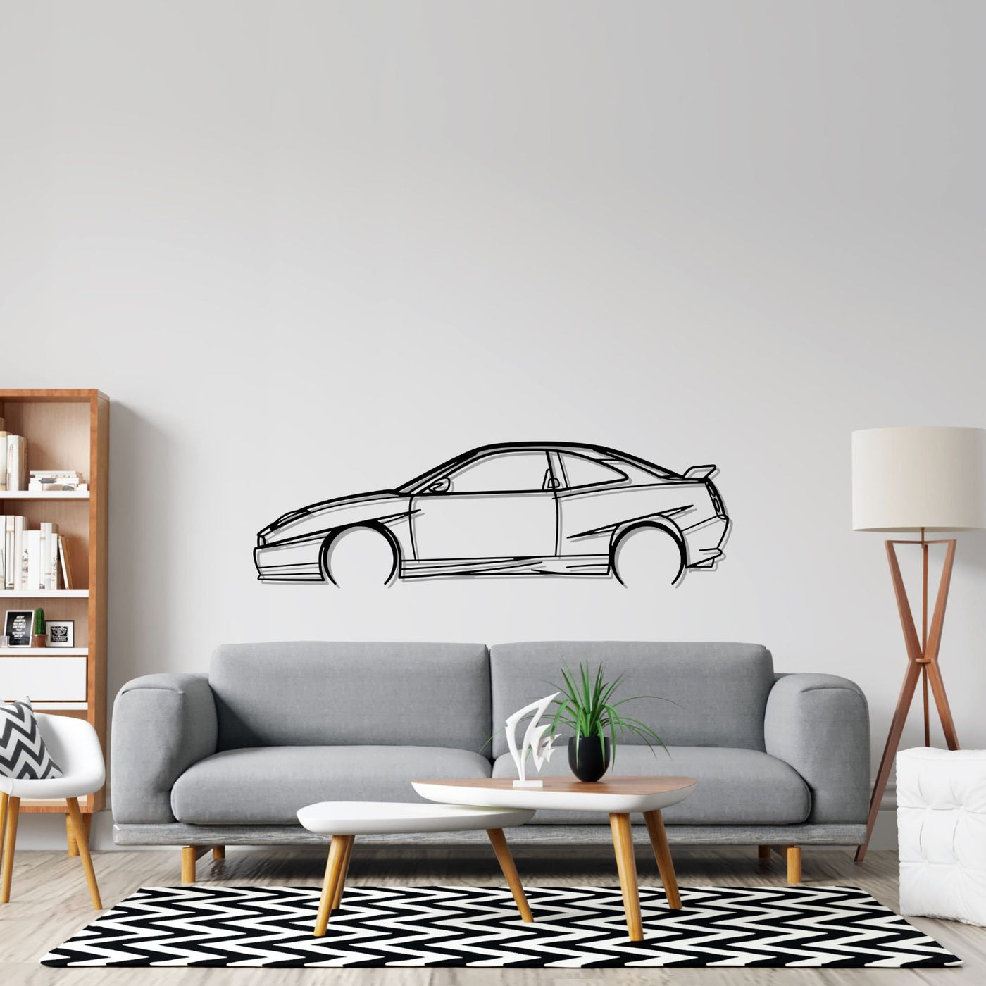 Coupé 20V Turbo Limited Edition 1998 Detailed Silhouette Metal Wall Art