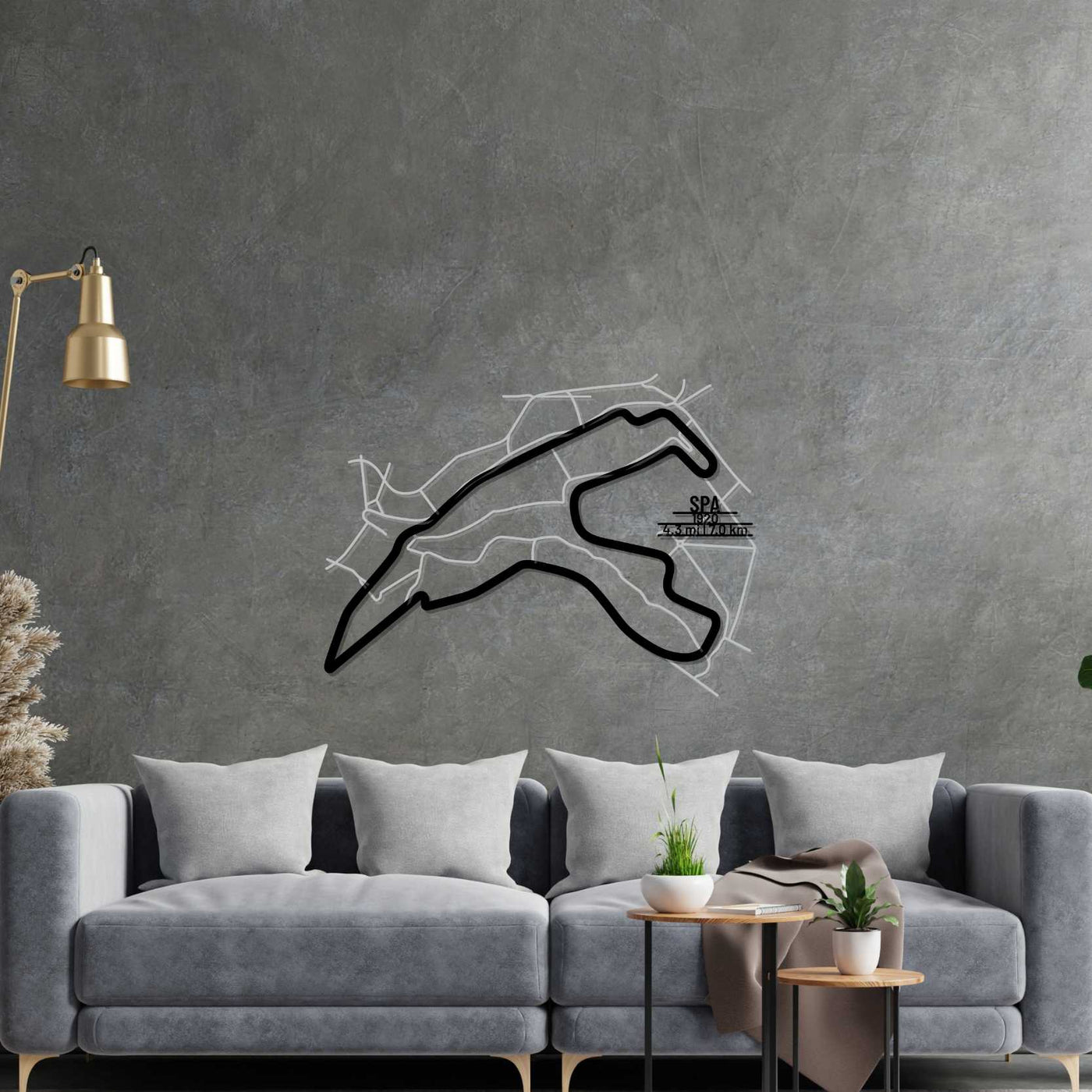 Circuit de Spa Metal Wall Art