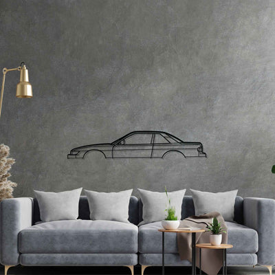 S13 240SX 1991 Classic Silhouette Metal Wall Art