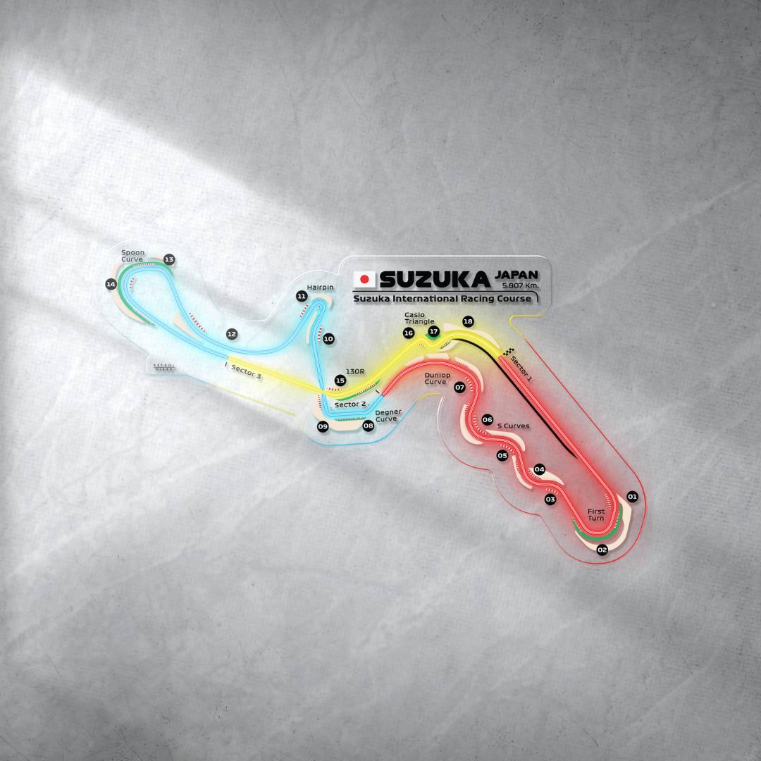 Suzuka International Racing Course Neon Race Track