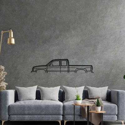 Silverado 2004 Classic Silhouette Metal Wall Art