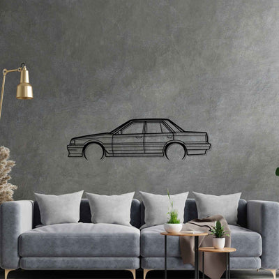 Skyline R31 1989 Detailed Silhouette Metal Wall Art