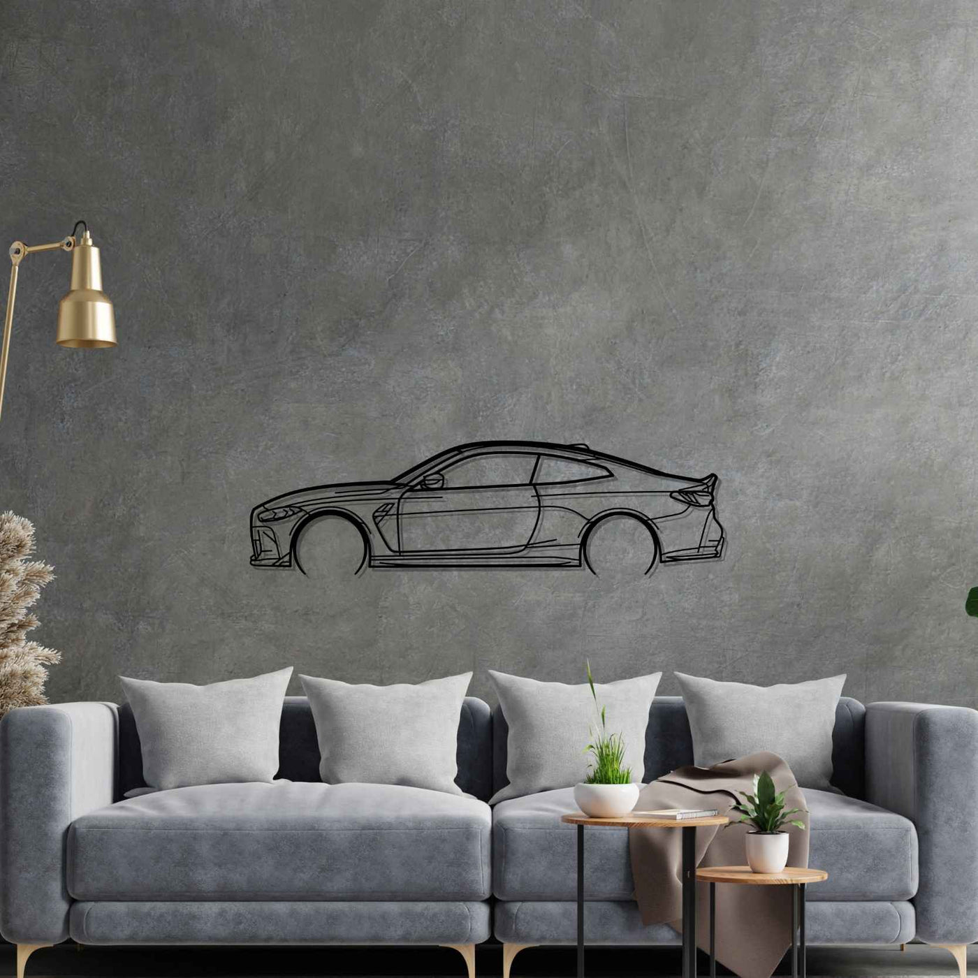 M4 CSL G82 Detailed Silhouette Metal Wall Art