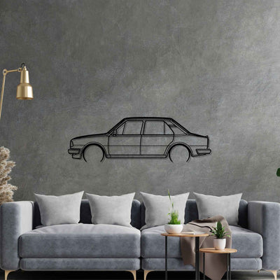 120L 1986 Detailed Silhouette Metal Wall Art