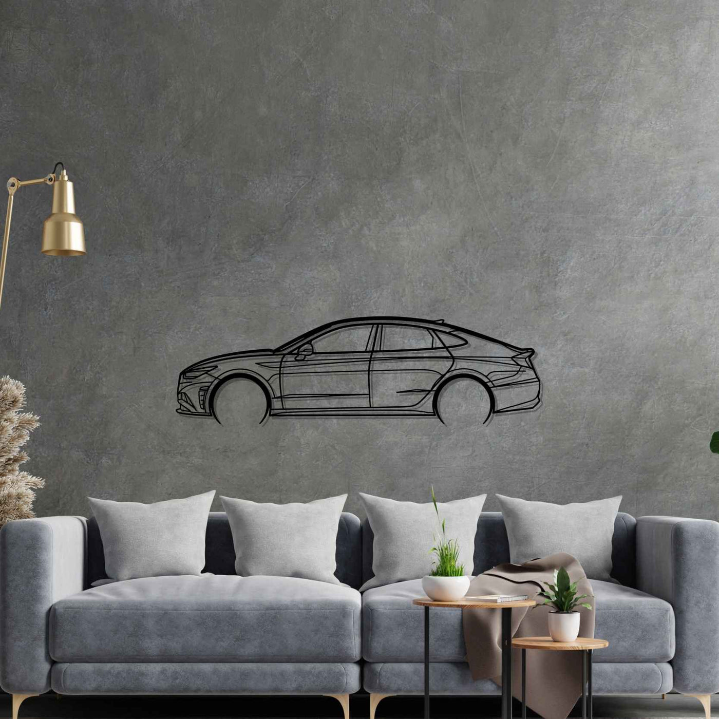 Sonata 2022 Detailed Silhouette Metal Wall Art