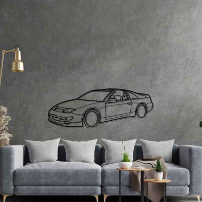 300ZX Z32 1990 Angle Silhouette Metal Wall Art