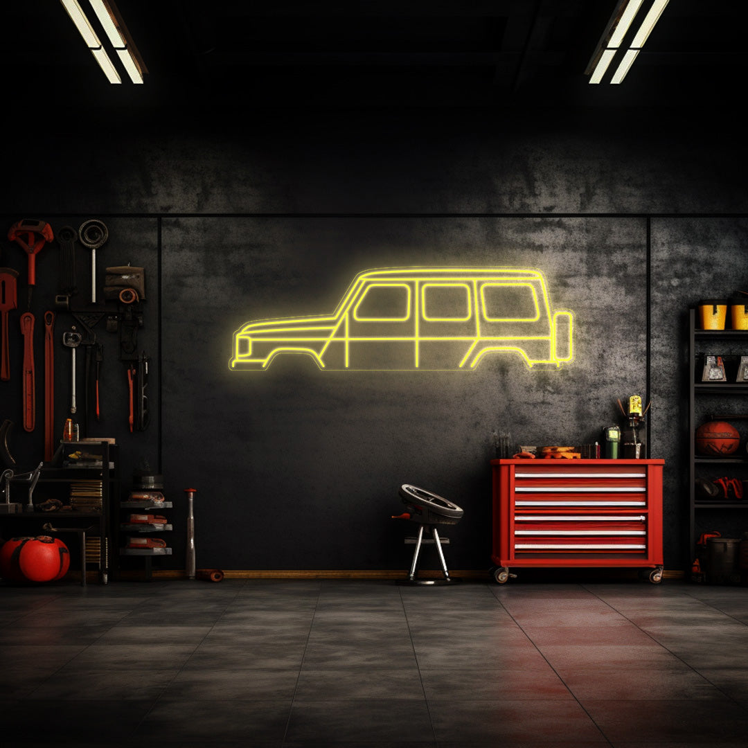 G Class Neon Silhouette