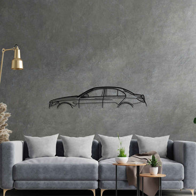 C63S 2017 Classic Silhouette Metal Wall Art