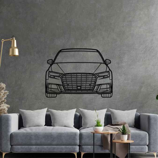 S3 2017 Front Silhouette Metal Wall Art