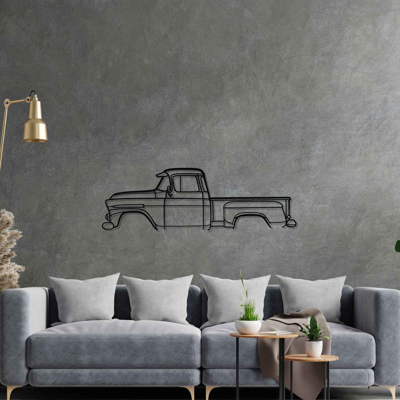 Apache 31 Classic Silhouette Metal Wall Art