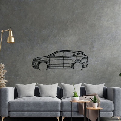 E-PACE R-Dynamic 2022 Detailed Silhouette Metal Wall Art