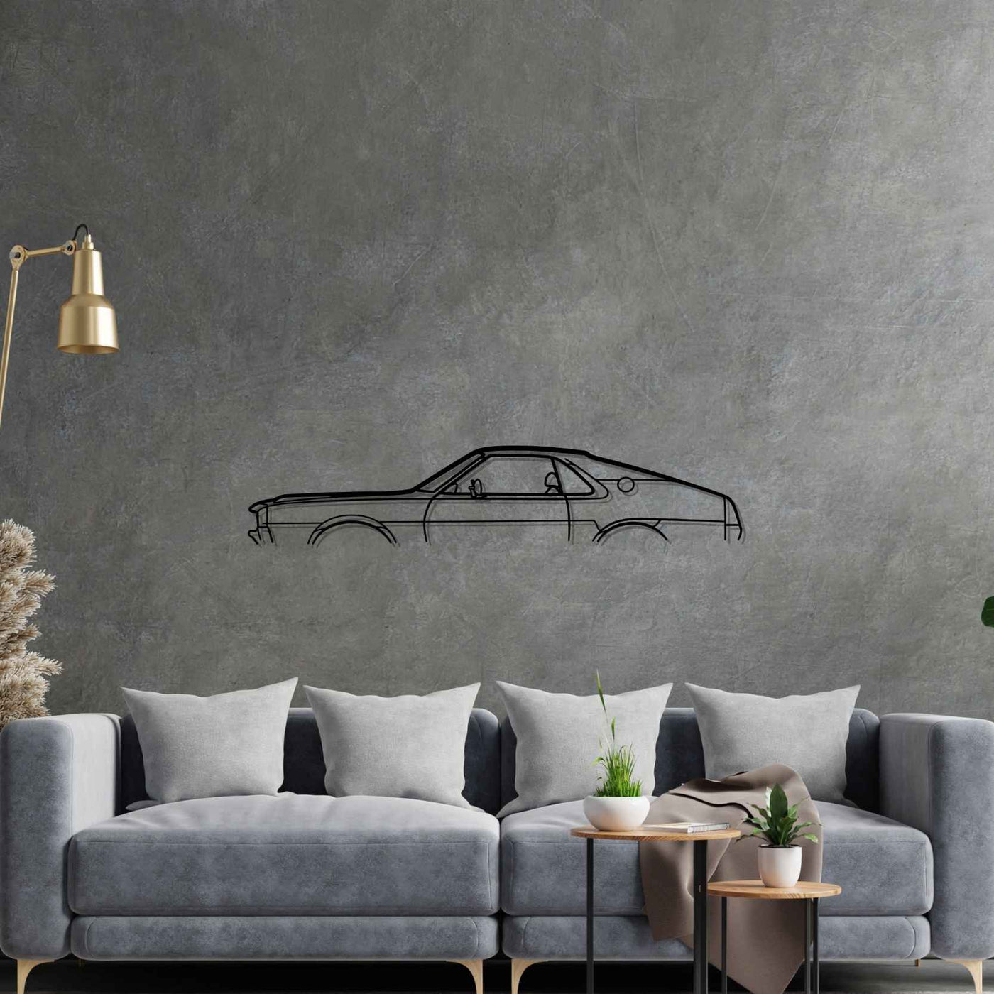 AMX 1970 Classic Silhouette Metal Wall Art