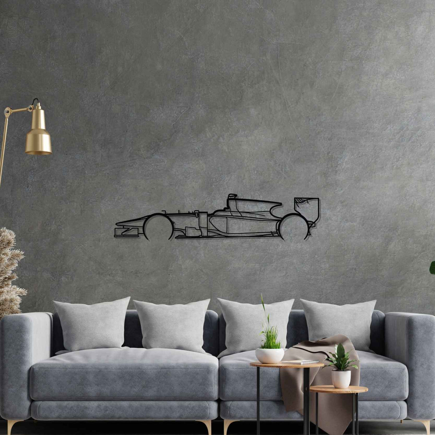 GP2/11 Detailed Silhouette Metal Wall Art