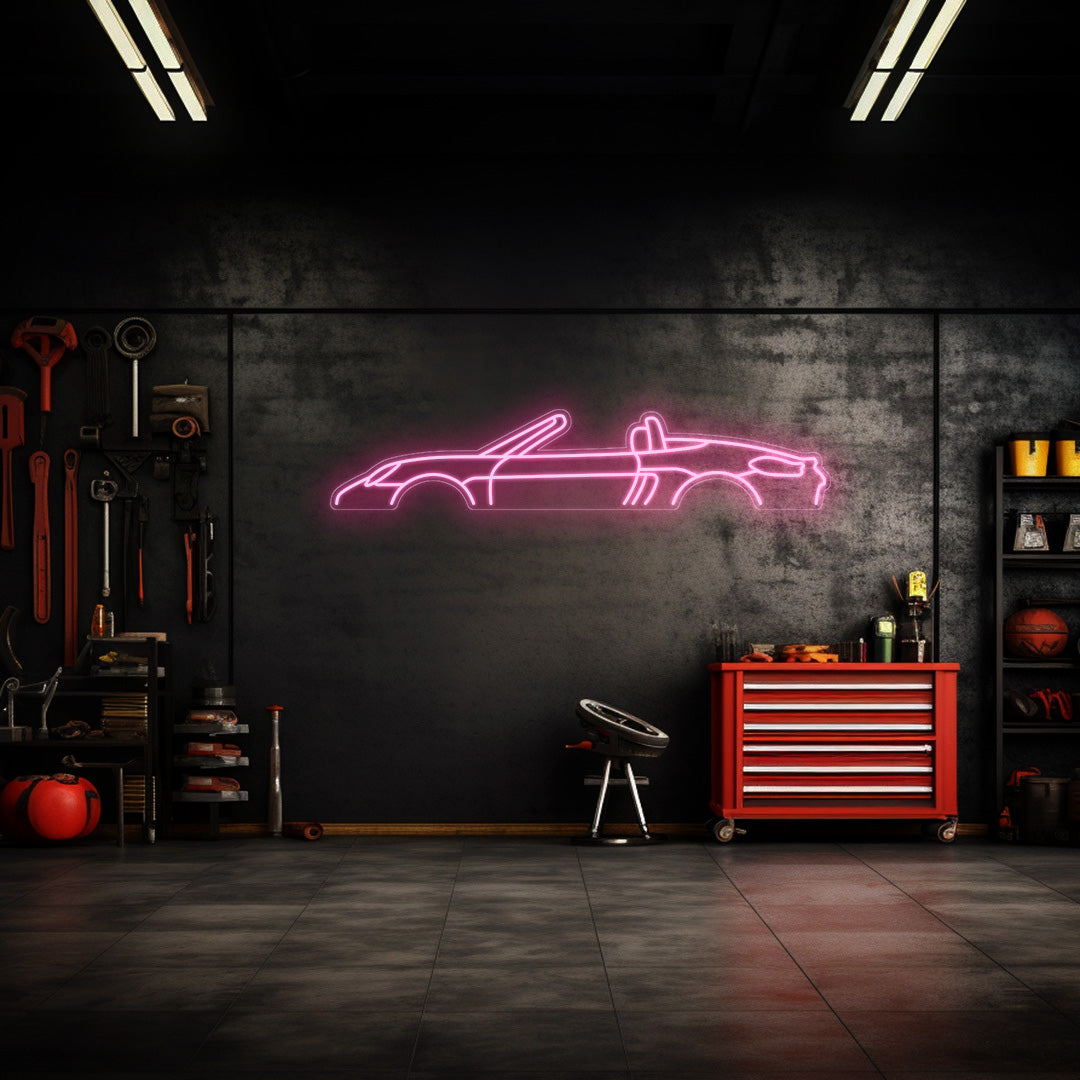 981 Boxster Neon Silhouette