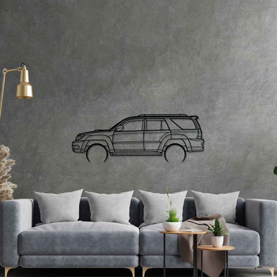 4Runner 2003 Detailed Silhouette Metal Wall Art