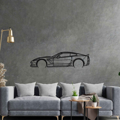 Corvette c7 Z06 Detailed Silhouette Metal Wall Art