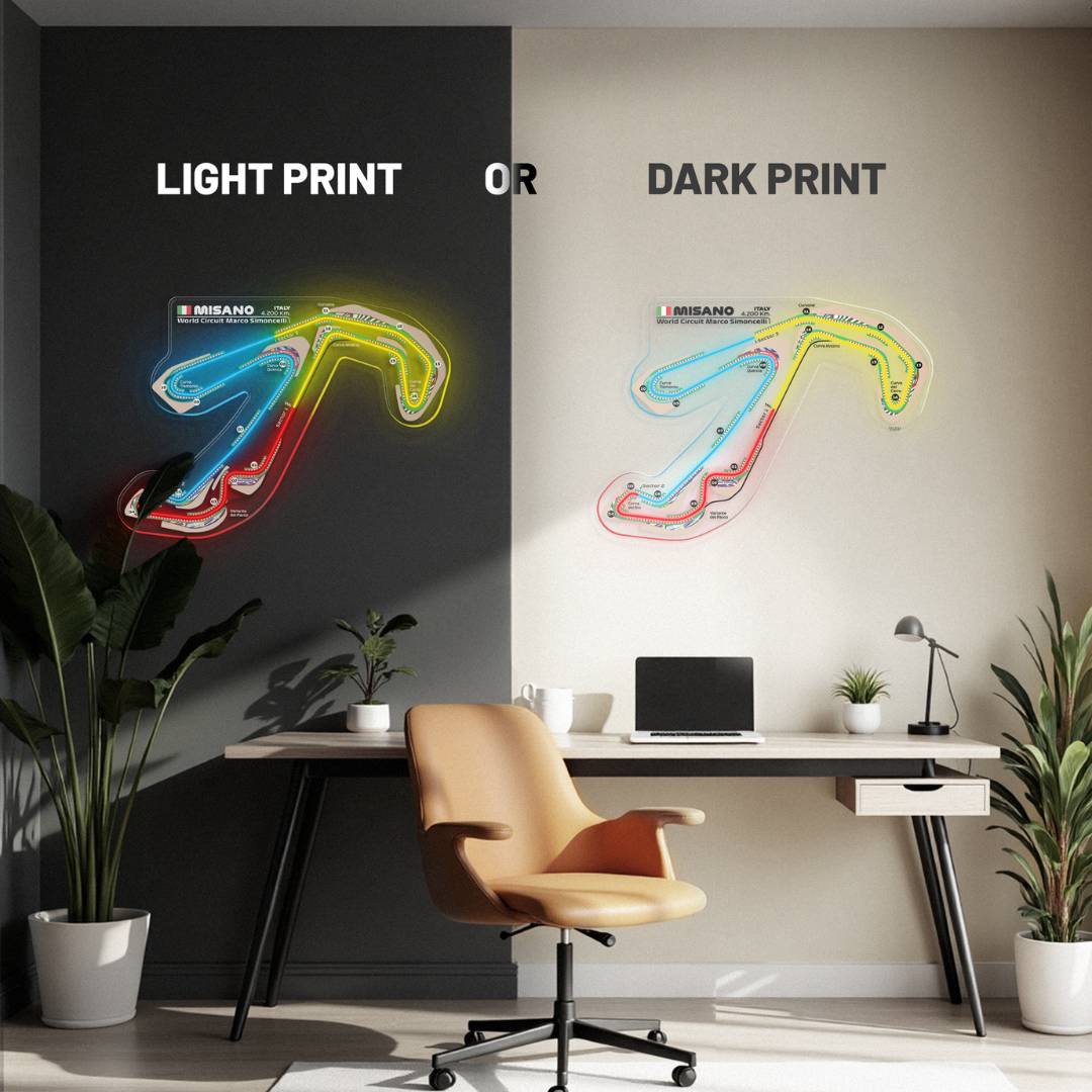 Misano World Circuit Marco Simoncelli Neon Race Track