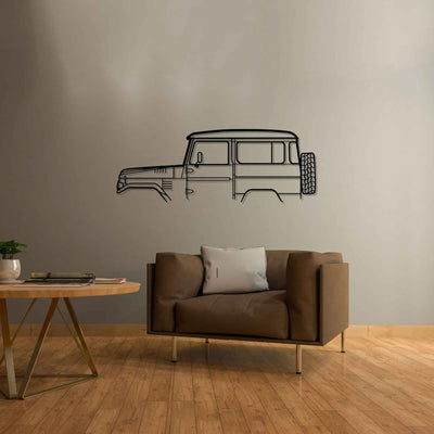 FJ40 1978 Classic Silhouette Metal Wall Art