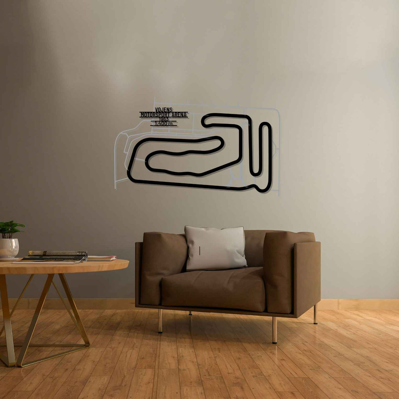 Vojens Motorsports Arena Metal Wall Art