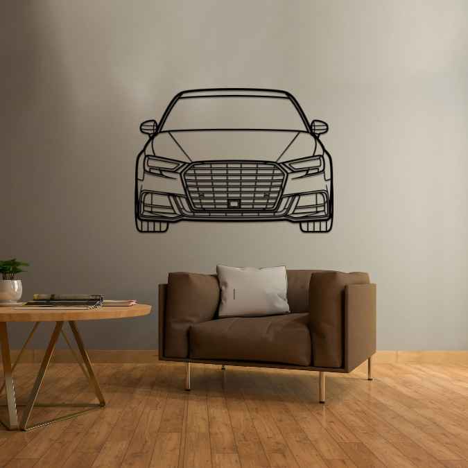 S3 2017 Front Silhouette Metal Wall Art