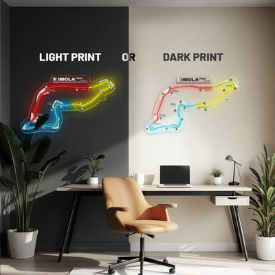 Autodromo Internazionale Enzo E Dino Ferrari Neon Race Track