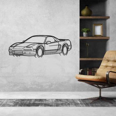 NSX 1999 Angle Silhouette Metal Wall Art