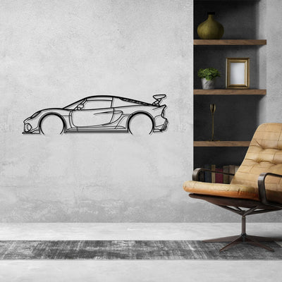 Exige 430 CUP 2020 Detailed Silhouette Metal Wall Art