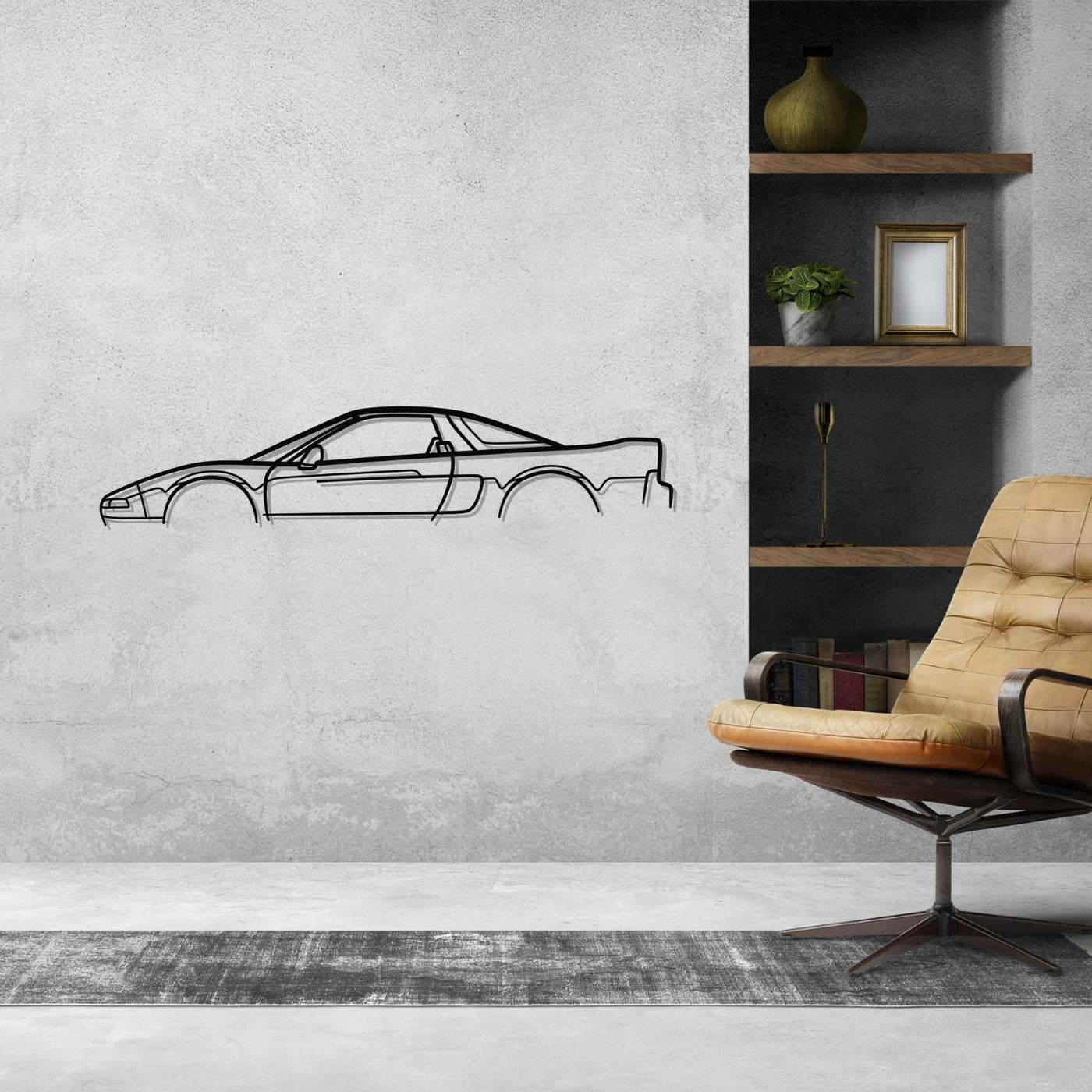 NSX Na1 Classic Silhouette Metal Wall Art