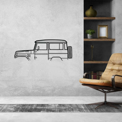 FJ40 1978 Classic Silhouette Metal Wall Art