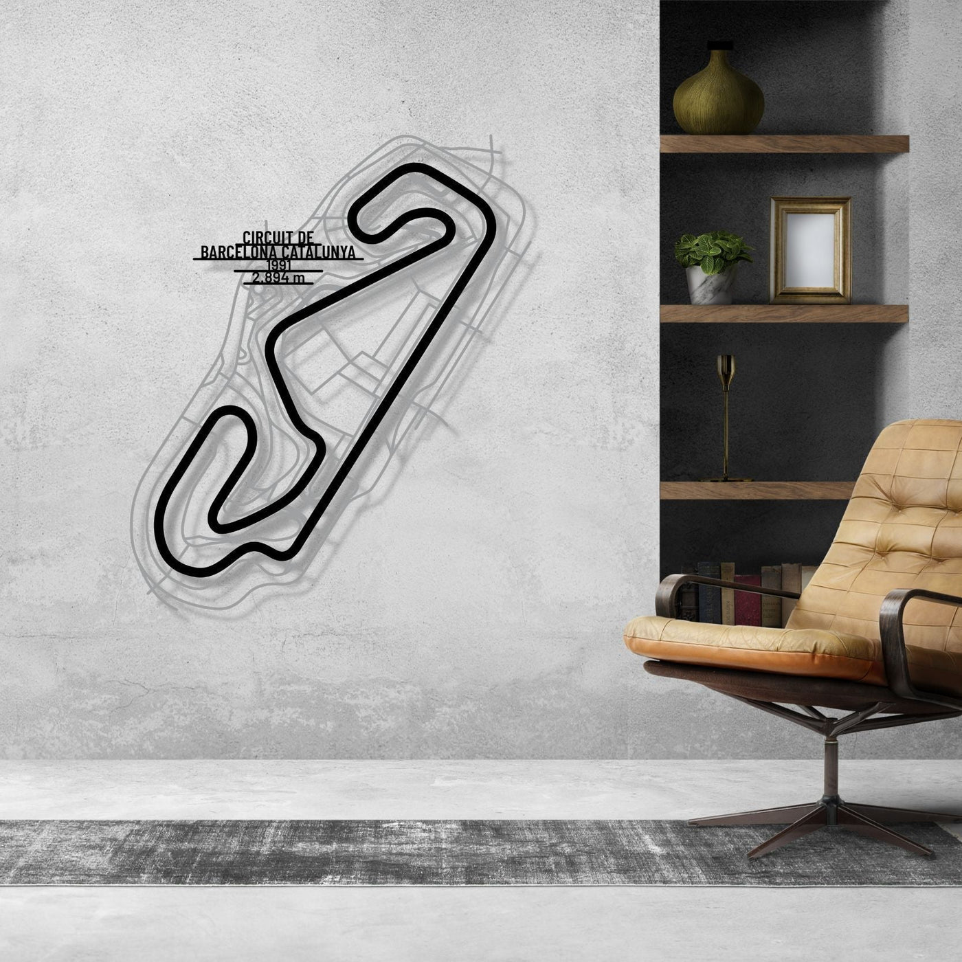 Circuit de Barcelona-Catalunya Metal Wall Art