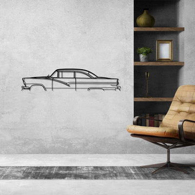 Fairlane 1956 Classic Silhouette Metal Wall Art