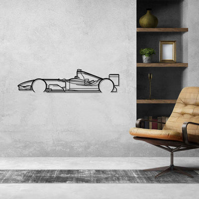 F1 2004 Classic Silhouette Metal Wall Art