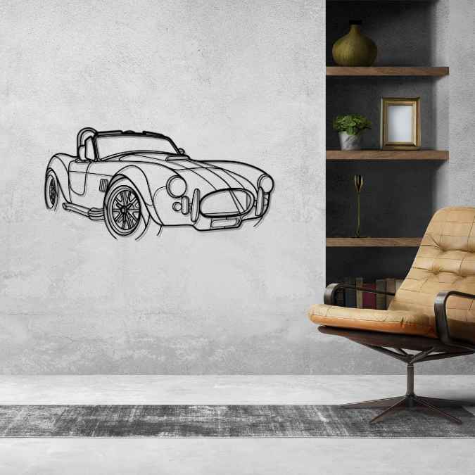 Cobra 1965 Angle Silhouette Metal Wall Art