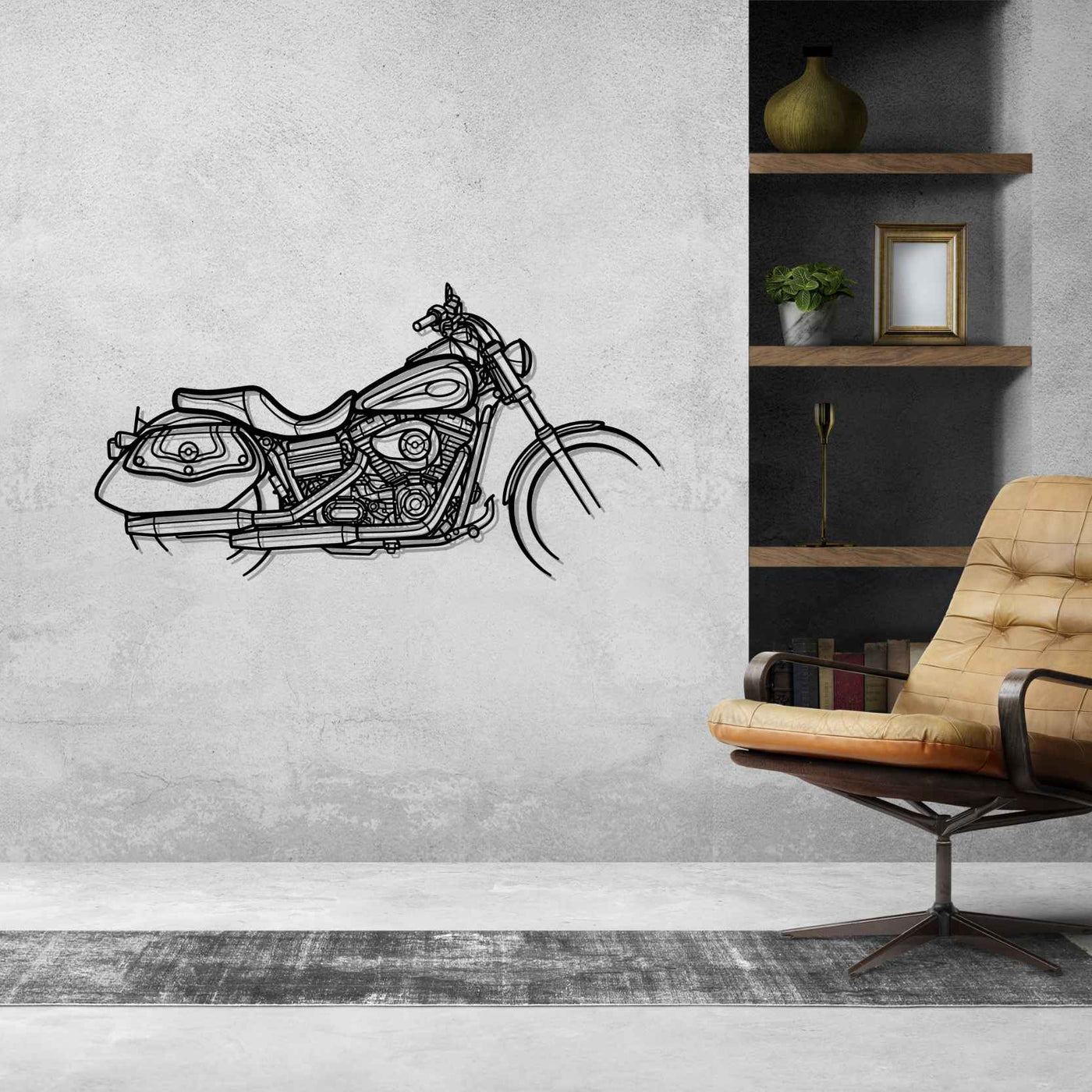 Dyna Low Rider 2008 Silhouette Metal Wall Art