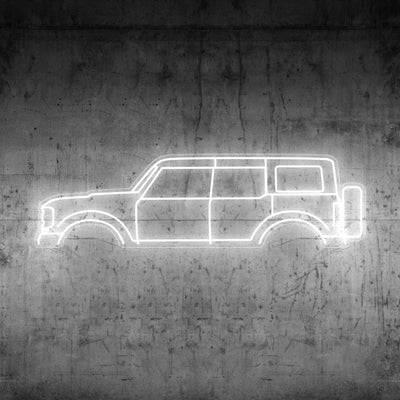 Bronco 2020 Neon Silhouette