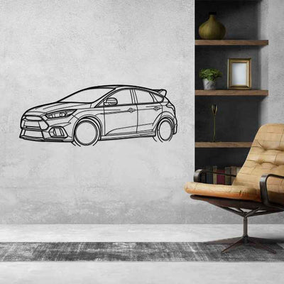 Focus RS 2016 Angle Silhouette Metal Wall Art