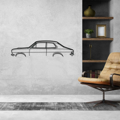 Torana Coupe 1973 Classic Silhouette Metal Wall Art