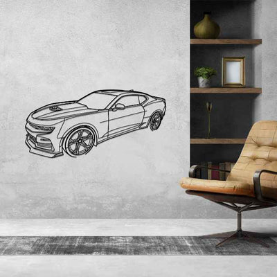 Camaro 1LE 2019 Angle Silhouette Metal Wall Art