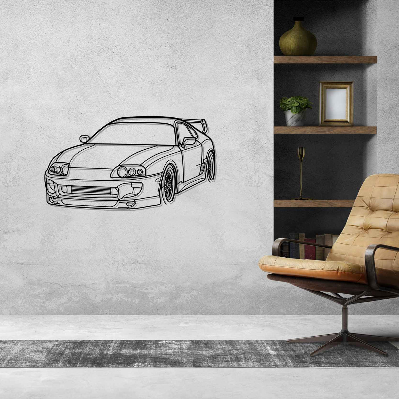 Supra 1994 Angle Silhouette Metal Wall Art