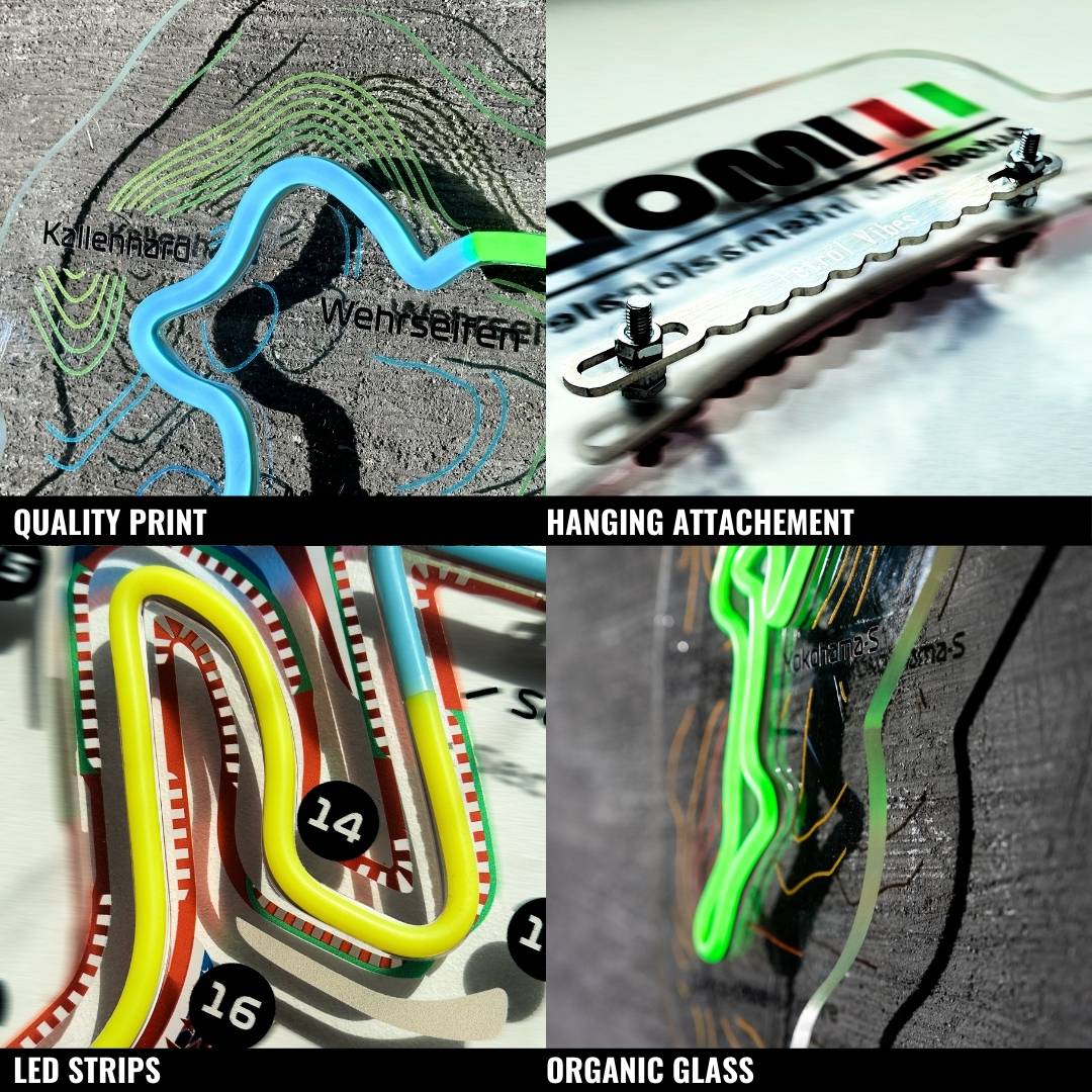 Circuit De Barcelona-Catalunya Neon Race Track